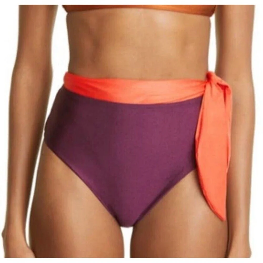 Zimmermann Violet ColorBlock Bikini Bottom